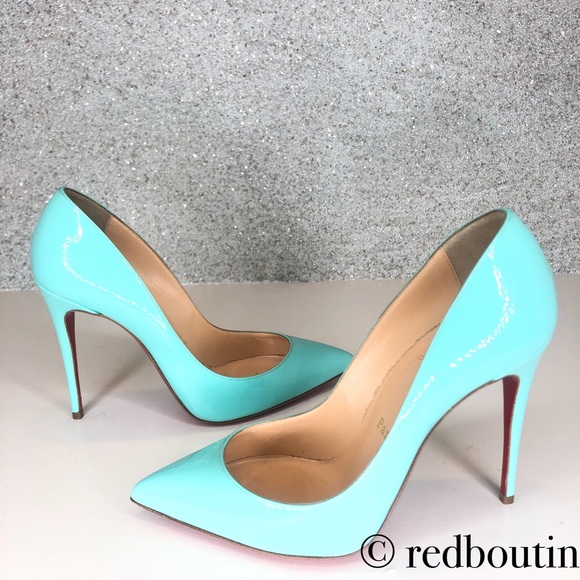 Christian Louboutin Shoes - Caribbean Blue Pigalle 120mm pumps